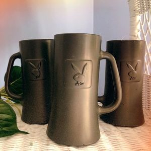 Playboy Frosted Glass Mugs